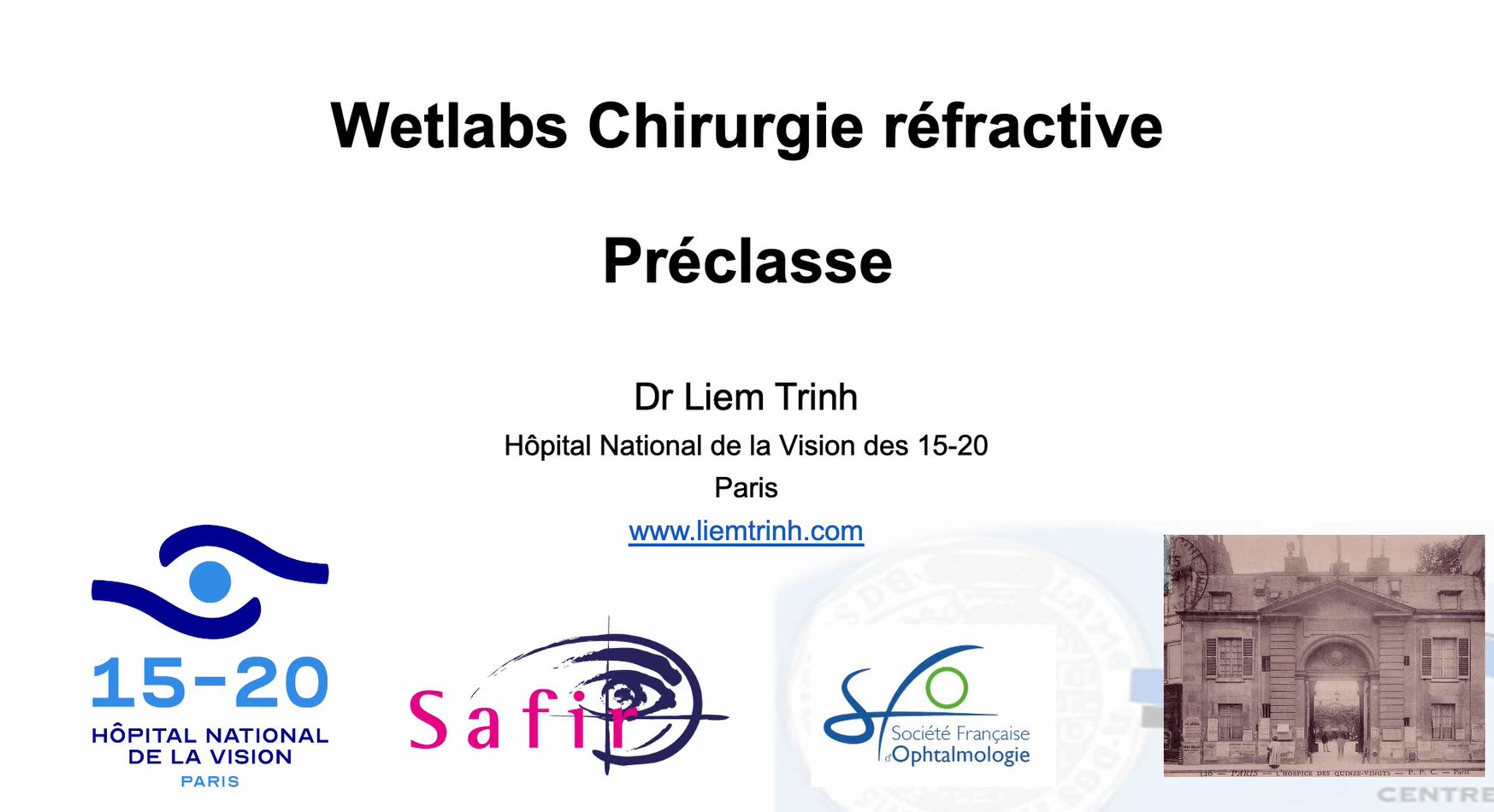 cover - Wetlabs SFO Preclass Chirurgie Refractive Laser Liem-Trinh
