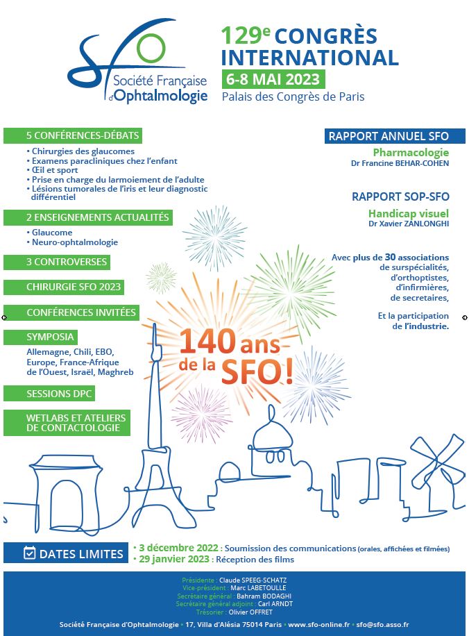 Affiche SFO congrès 2023